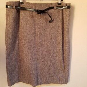 Laundry by Shelli Segal Belted Mini Straight Skirt